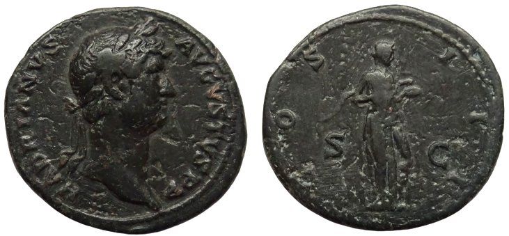 Tutti le monete: HADRIAN bronze As – Usato da La Sarraz venduto da classicworldcoins