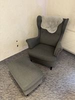 Ohrensessel grau (Strandmon)