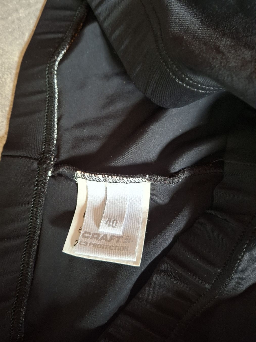 Craft Pantaloni: Long short de vélo marque Craft noir, taille 40 – Usato da Villiers venduto da san_jn5w 3