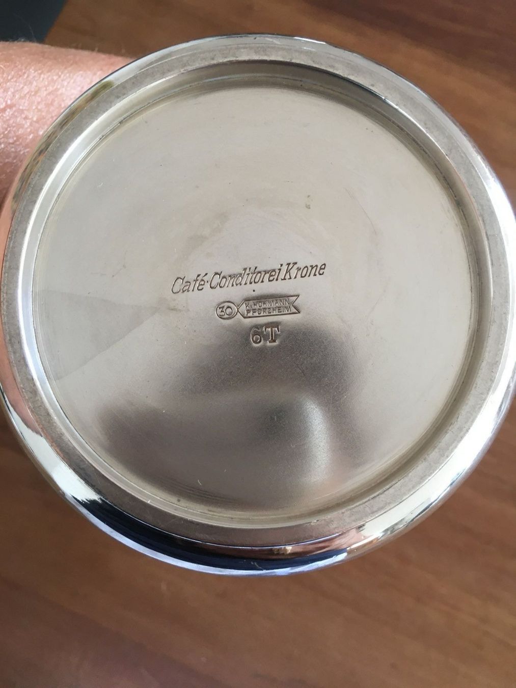 Teekannen: Tee-/Kaffeekanne mit Isolation 750 ml. Versilbert – Gebraucht aus Samstagern von TAAF 2
