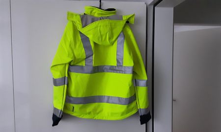 Top Warnschutz Jacke, Neon Gelb, Neu, Grösse L, Winter