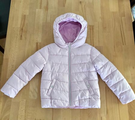Warme Steppjacke hellrosa Gr. 116 von C&A, neuwertig