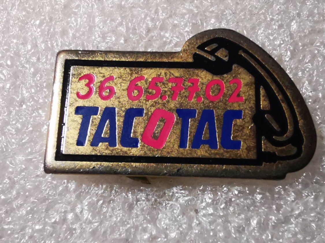 Placchette & Badge: Ansteckpin 9: Tac O Tac – Usato da Oppligen venduto da Pin-Fall-Shop