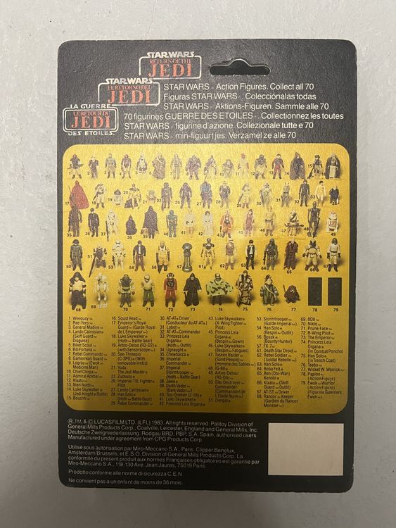 Star Wars Kenner*RotJ 1983*Imperial Commander 70-back ovp (Neu und ...
