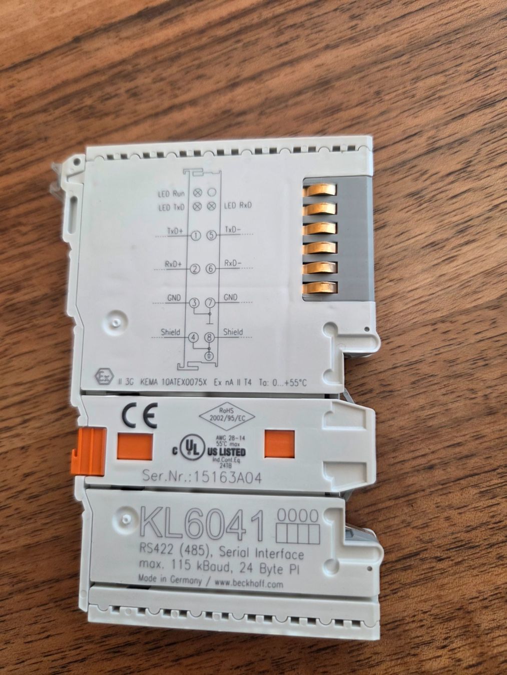 Beckhoff Composants électroniques: Beckhoff KL6041, 1-Kanal-Kommunikations-Interface, seriel – D'occasion à Rheinau par Rhybuck 1