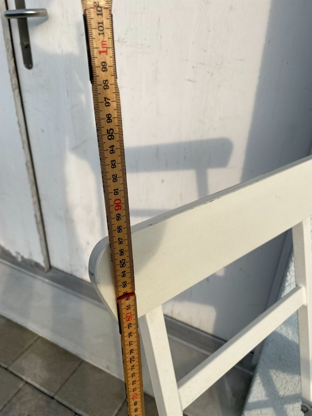 Ikea Set di tavolo e panche: Gartentisch mit 2 Stühlen Weiss von Ikea – Usato da Bassersdorf venduto da Evilein5374 3