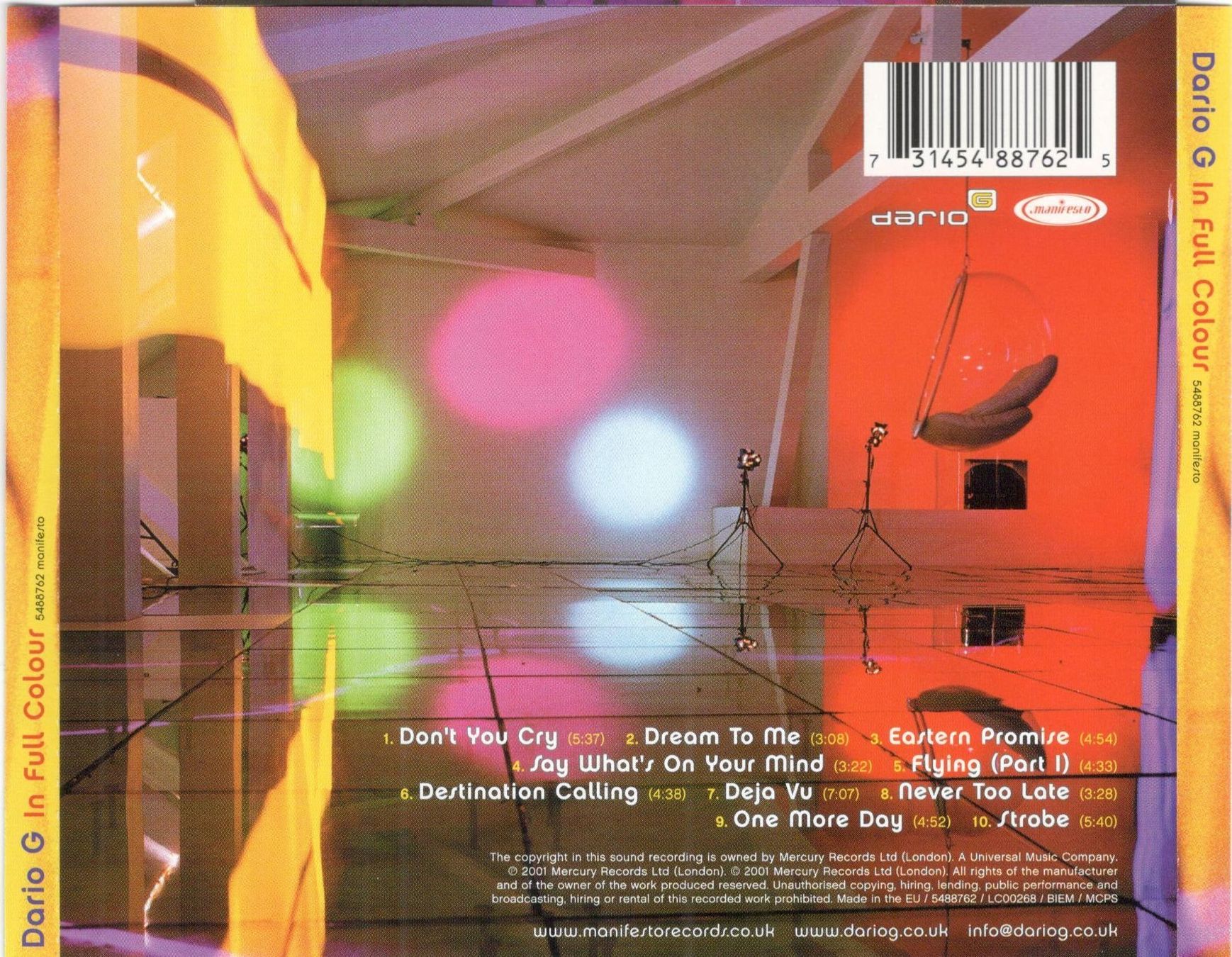 CD: Dario G CD In Full Colour – Usato da St. Margarethen TG venduto da ursk10 1