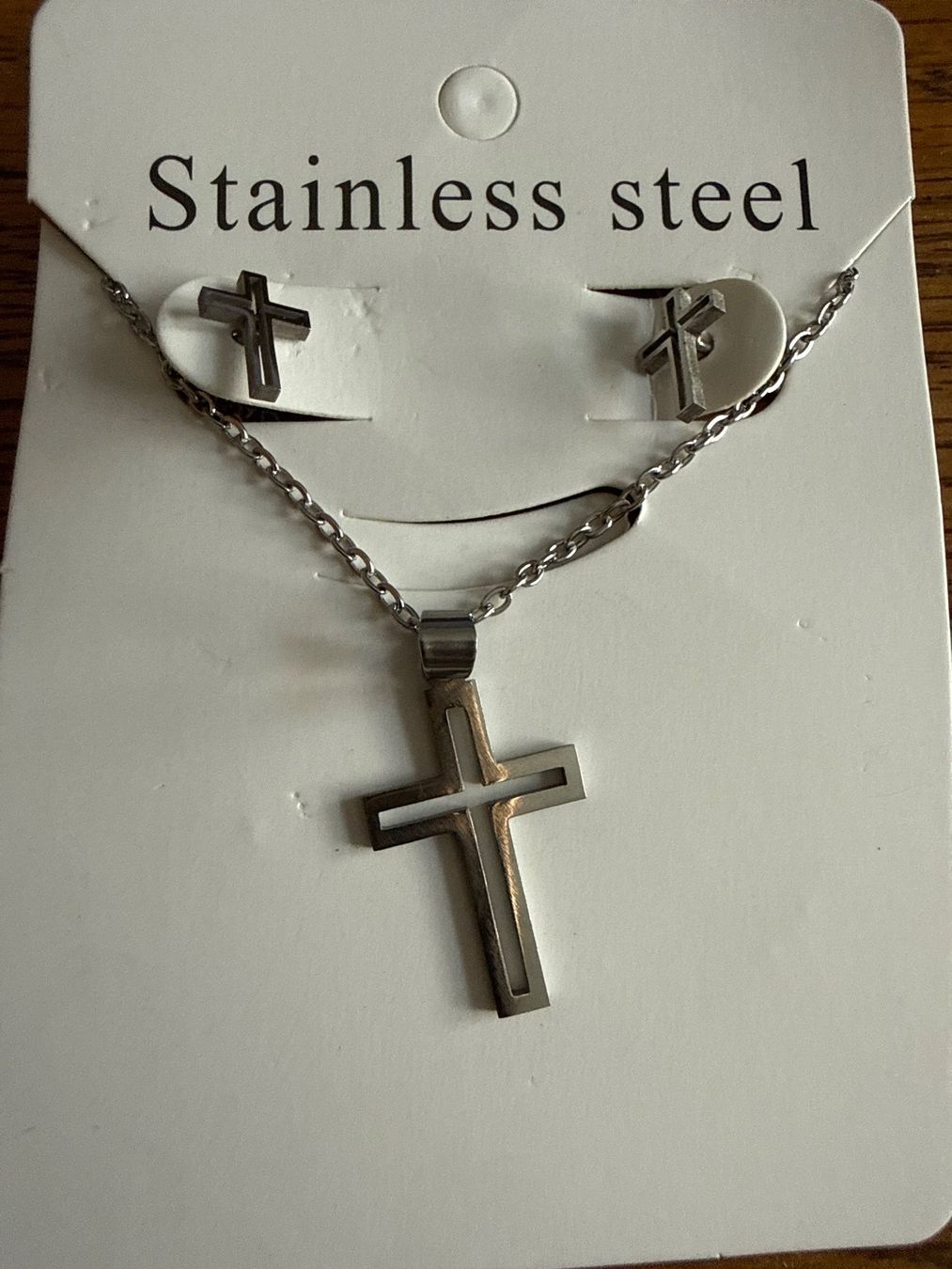 Ketten: Halskette mit Ohrringen-Stainless Steel-Schmuck-Hals-Ohren – Neu und originalverpackt aus Teufenthal AG von MeineSchatztruhe