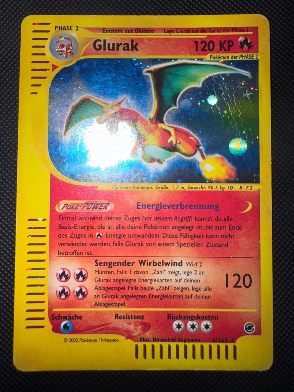 Pokémon Carte collezionabili: Pokemon Glurak Charizard Holo 6/165 - Expedition - DE – Usato da Erstfeld venduto da PokeSandero 1