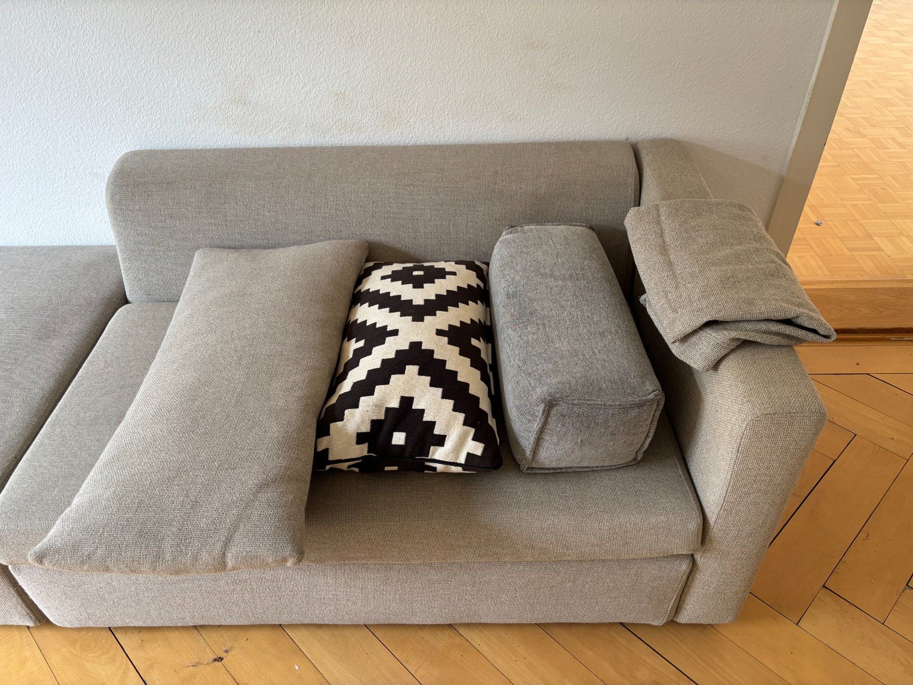 Ikea Divani: Sofa IKEA Stoffbezug waschbar Textil grau, grob – Usato da zürich venduto da Asm_7773 5