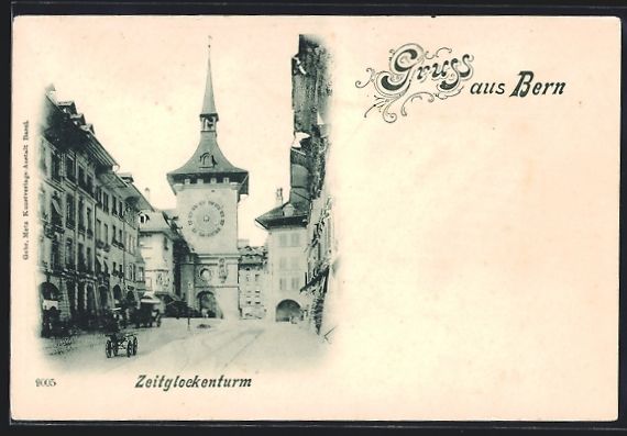 Cartoline postali: AK Bern, Partie am Zeitglockenturm – Usato da Berlin venduto da bartko-reher