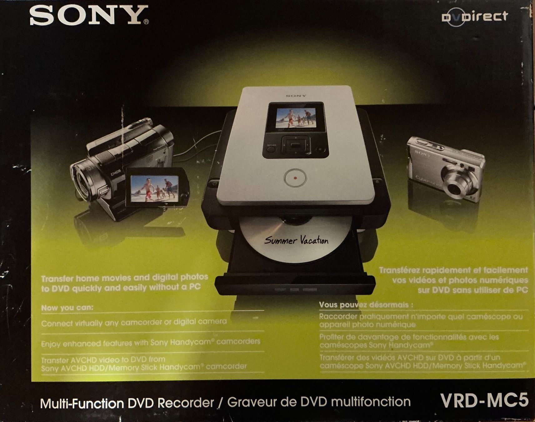 Sony Aufnahmegeräte: Sony DVDirect Multifunktion DVD Rekorder AVCHD HDD – Gebraucht aus Altnau von mar_kfk2