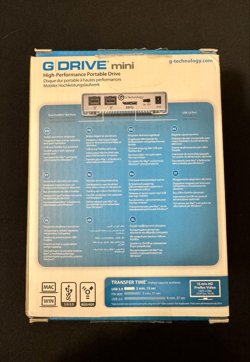Dischi rigidi: G-Technology G-DRIVE mini 1TB USB 3.0 Festplatte HDD – Nuovo (secondo la descrizione) da Zürich venduto da Nobs1 4