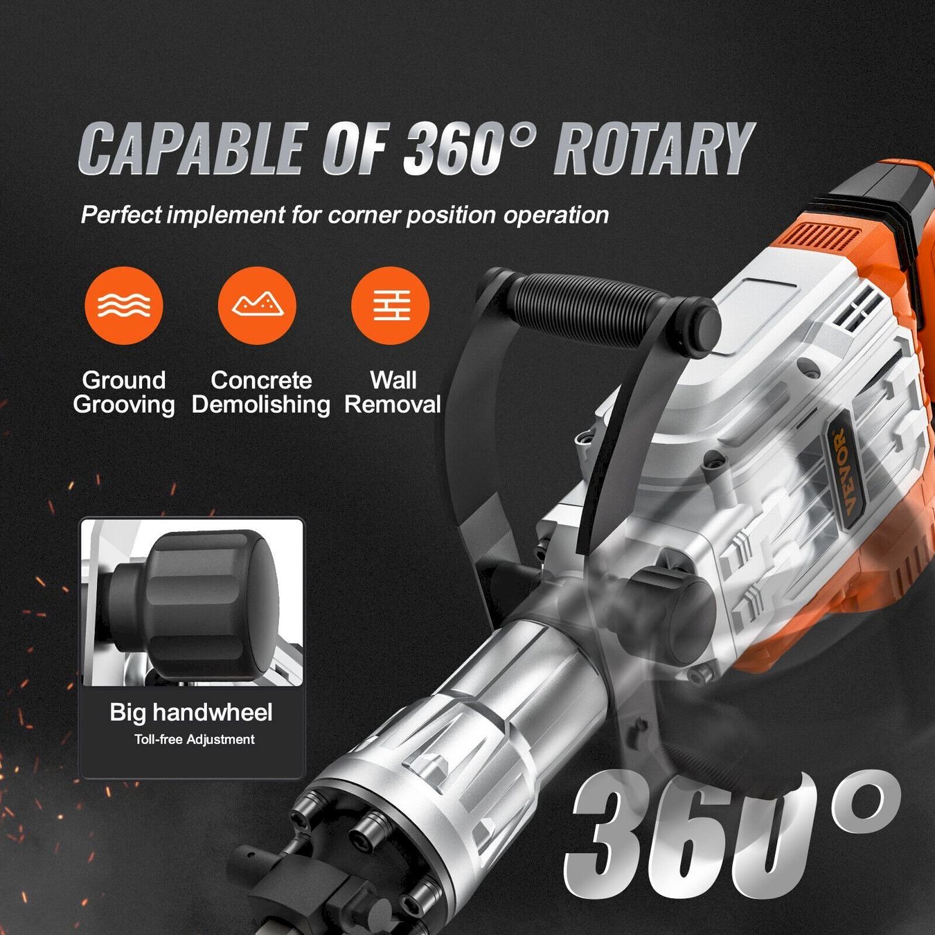 Alle Maschinen: VEVOR Elektro Abbruchhammer 3500W – Neu und originalverpackt aus Bottighofen von zaap 4