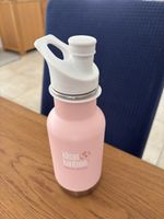 Klean Kanteen Trinkflasche isoliert rosa 355 ml neu