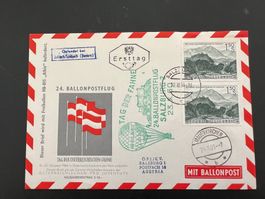 Ballonpost Österreich Brief Mauerkirchen 1960  Luxus  (V81)