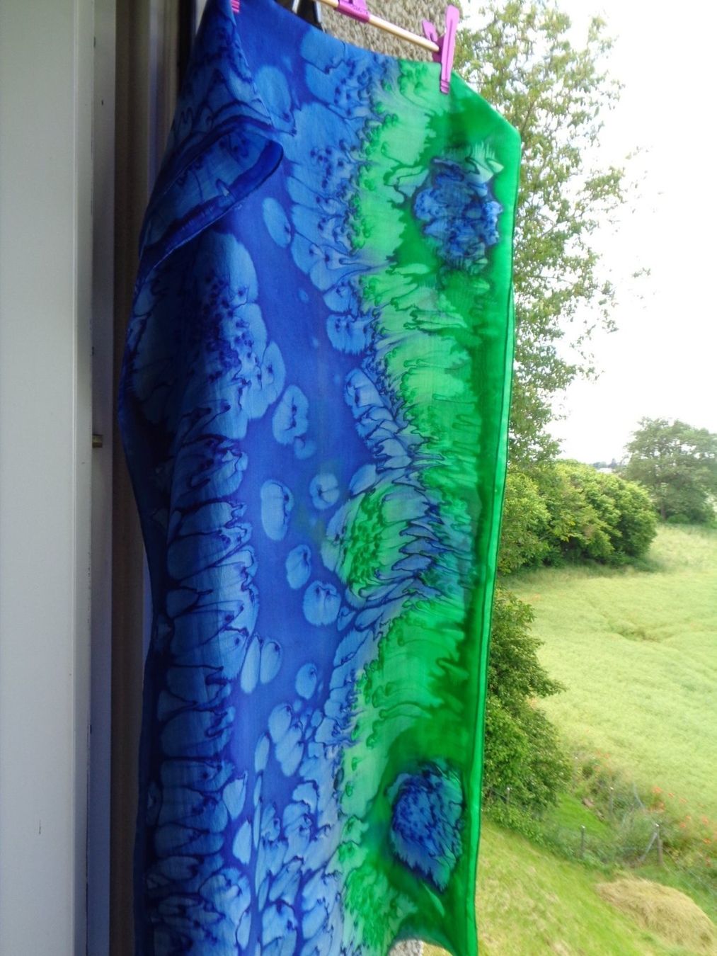 Foulard & Sciarpe: Handgemalte Seidenschal Damen – Nuovo (secondo la descrizione) da Tafers venduto da kor_jf9w 2