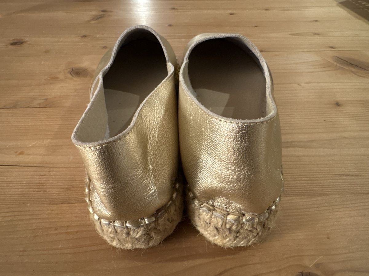 Damenschuhe: Zign Espadrilles in Gold Leder – Gebraucht aus Güttingen von beatf0102 2