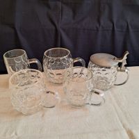 Bierkrüge, Bierhumpen, schöne Formen, teils geeicht (4)