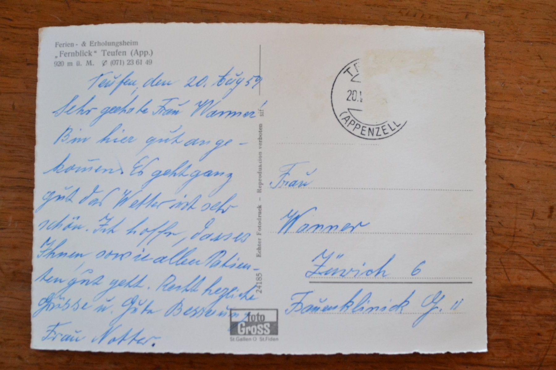 Cartoline postali: AK Teufen AR – Usato da Beinwil am See venduto da kajak55 1