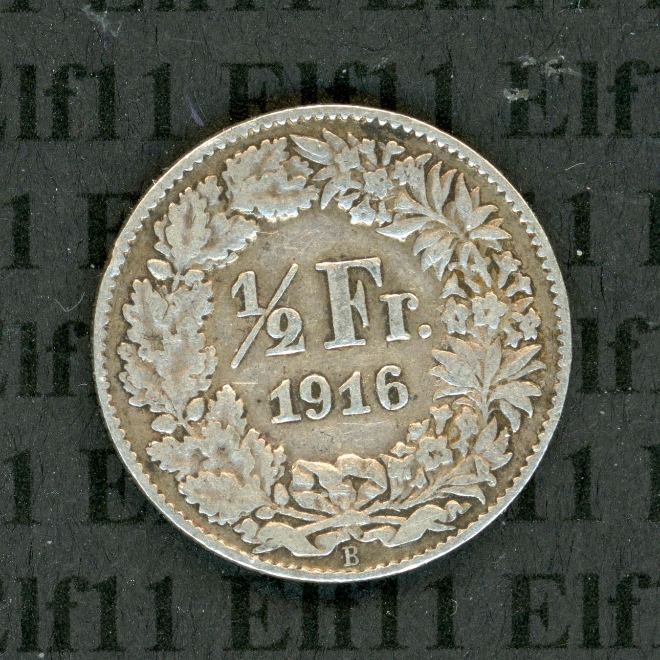 Tutti le monete: CHF___0.50 1916 -vz 50 Rappen – Usato da Widnau venduto da Elf11