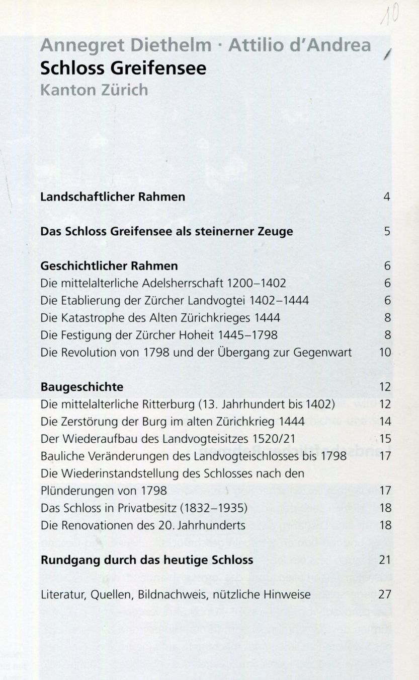 Libri: Greifensee, Schloss – Usato da Aarau venduto da Elmaar41 2