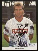 Adrian Knup Autogrammkarte KSC Karlsruhe, signiert, Rarität!