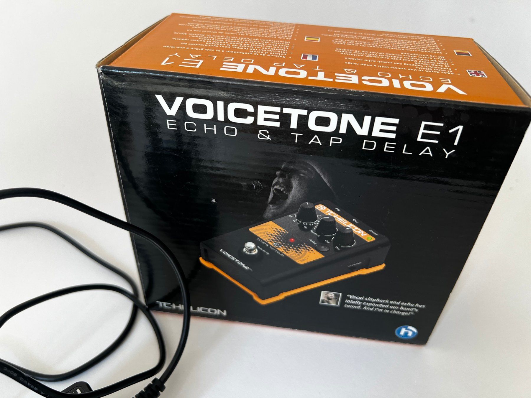 Musikinstrumente: TC-Helicon VoiceTone E1 Echo & Tap Delay, mit Netzteil & OVP – Gebraucht aus Bern von helloliptek 4