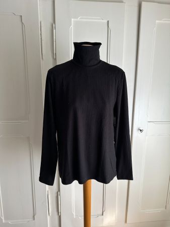 Rollkragen Langarmshirt schwarz L