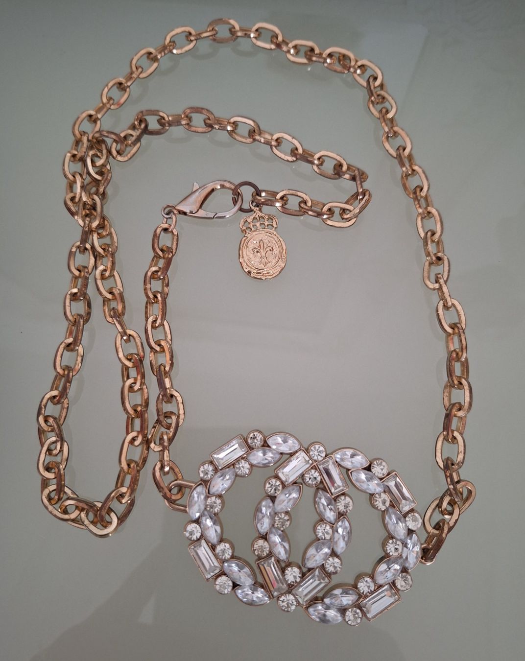 Catenine: Antike Vintage Kette mit.Strass – Usato da Kerzers venduto da ExpressoTerreno