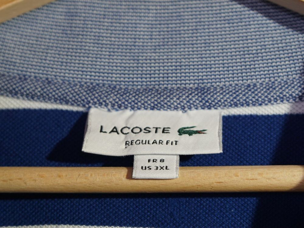 Taille discount 8 lacoste