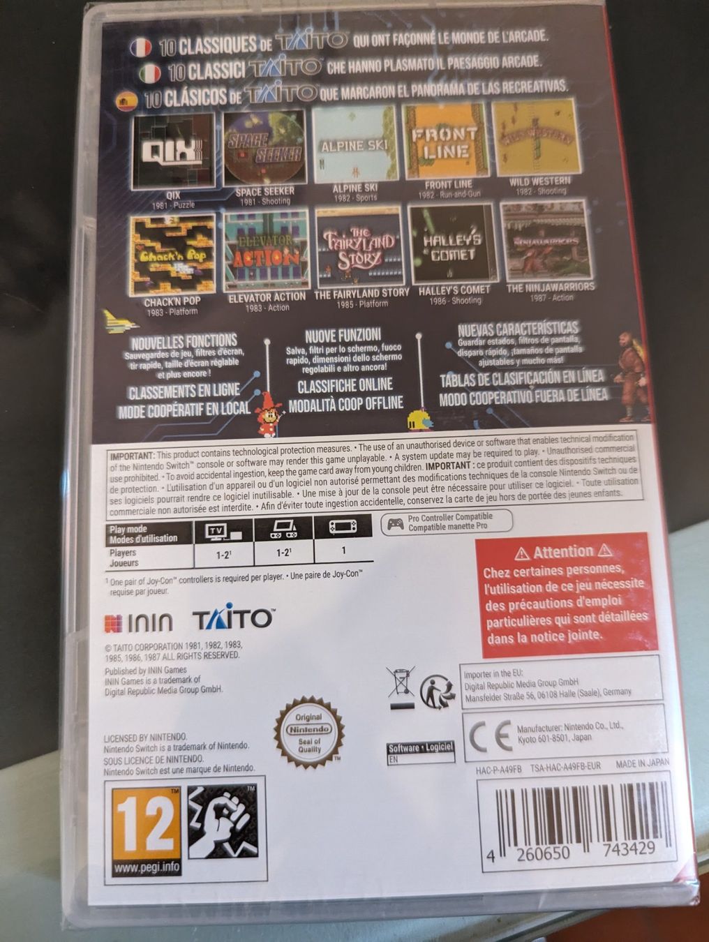 Nintendo Giochi: Taito Milestones - Nintendo Switch – Nuovo e nell'imballaggio originale da Seseglio venduto da Stebu74 1