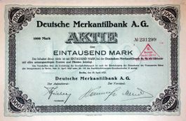 Deutsche Merkantilbank, Berlin - 1923