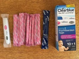 Clearblue 10 Ovulationstests und 1 Schwangerschaftstest