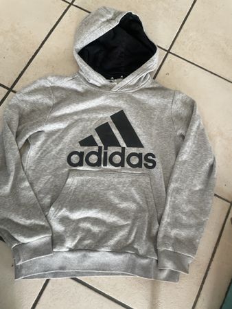 Kapuzenpullover Hoody Adidas Grau Gr.152 Kinder 
