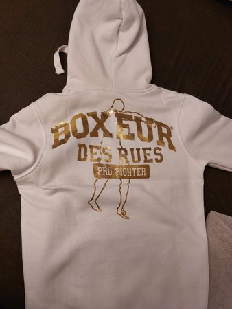 Boxer des rues hoodie weiss