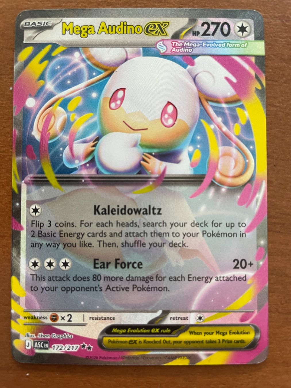 Pokémon Carte collezionabili: Pokemon Audino eX (Versand gratis) – Nuovo (secondo la descrizione) da Chur venduto da Angerson
