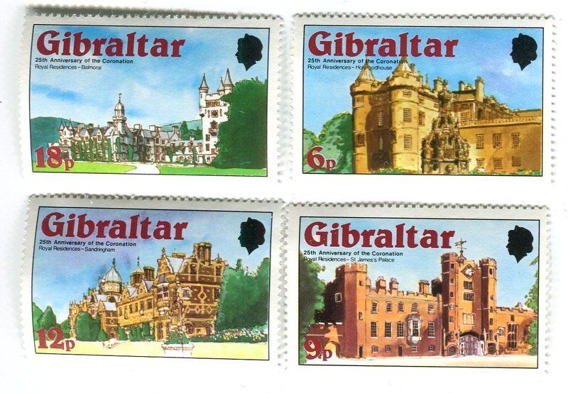 Tutti i francobolli: Briefmarken "Balmoral Castle, Holyrood Palace". Gibraltar – Nuovo e nell'imballaggio originale da Basel venduto da Butsch5