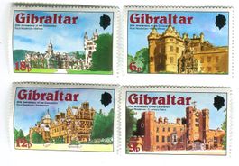 Briefmarken "Balmoral Castle, Holyrood Palace". Gibraltar