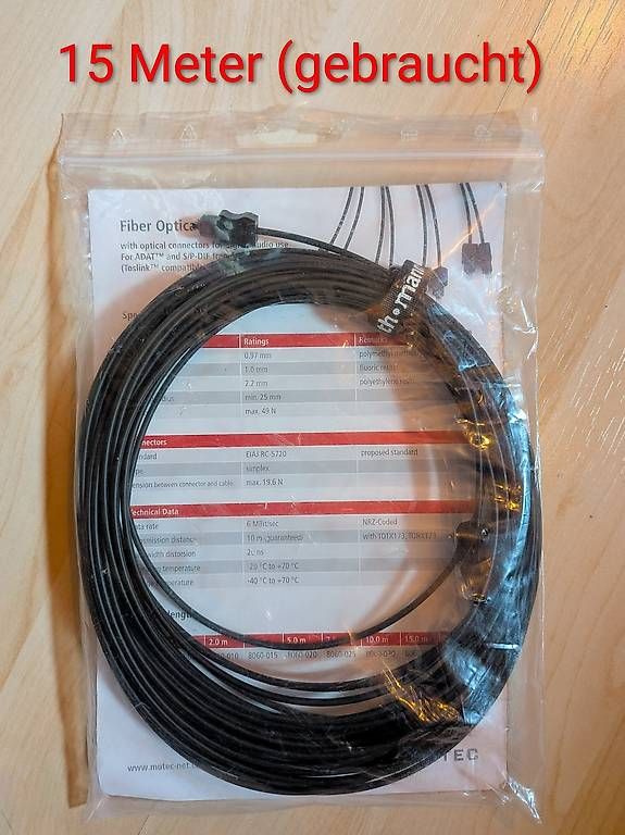 Cavi: Mutec Optical ADAT Cable 15m – Usato da Zürich venduto da witch_finder