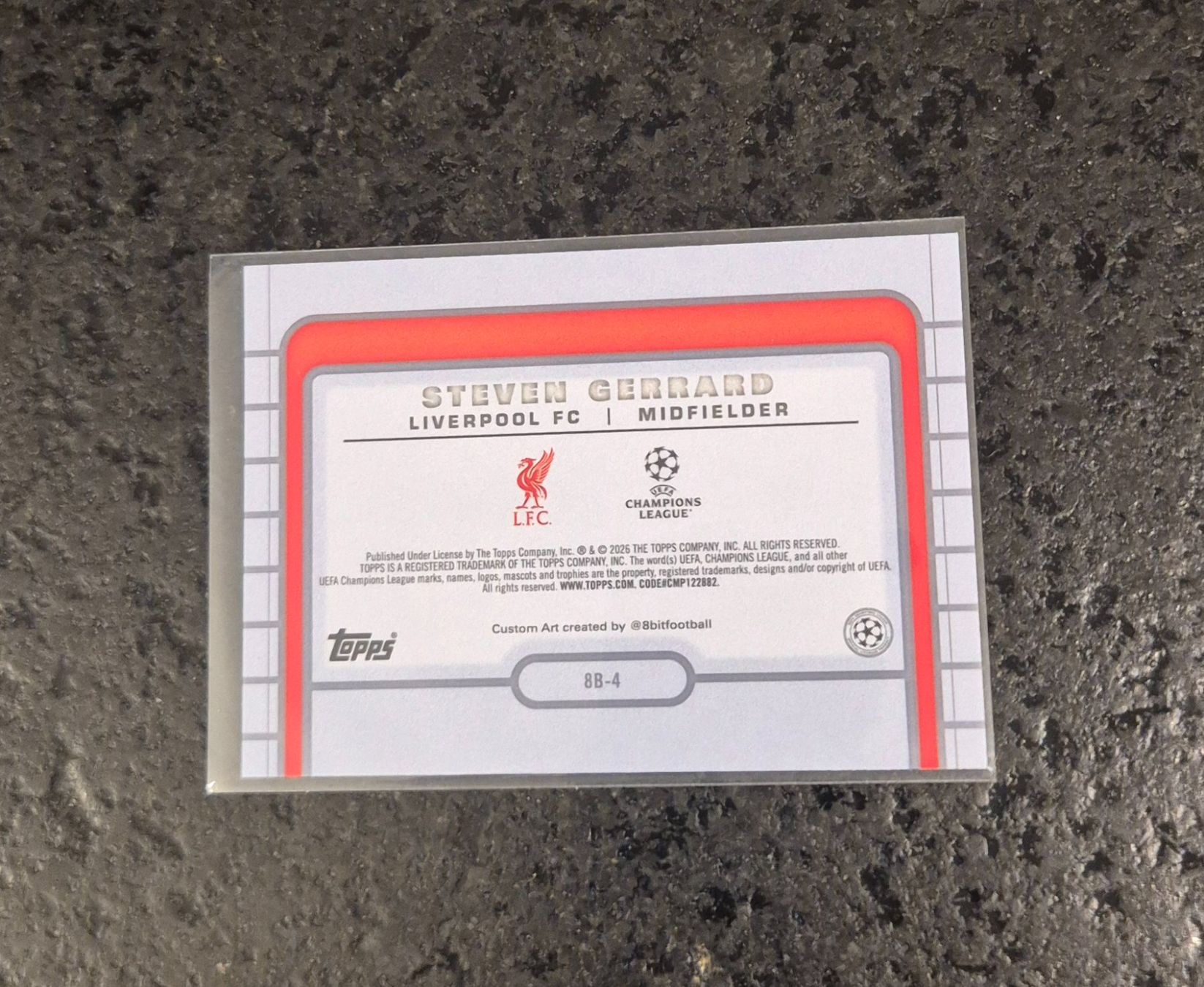 Topps Carte collezionabili: Steven Gerrard - 8 Bit - Liverpool - Topps – Nuovo (secondo la descrizione) da Burg AG venduto da Danoe 1