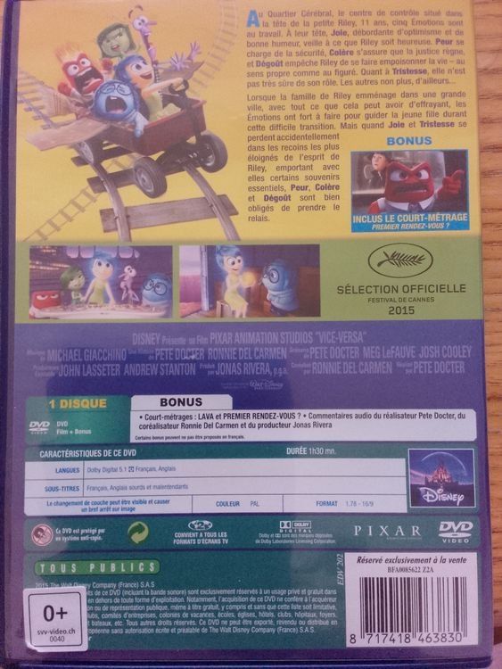 Alle DVDs: DVD Vice-Versa en bon état – Gebraucht aus Nods von Tiberias 1