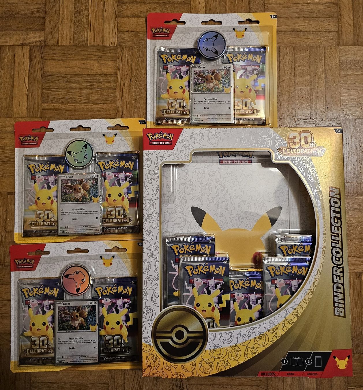 Pokémon Carte collezionabili: Pokémon 30th Celebration Bundle Binder Collection + Blisters – Nuovo (secondo la descrizione) da St-Imier venduto da King2204