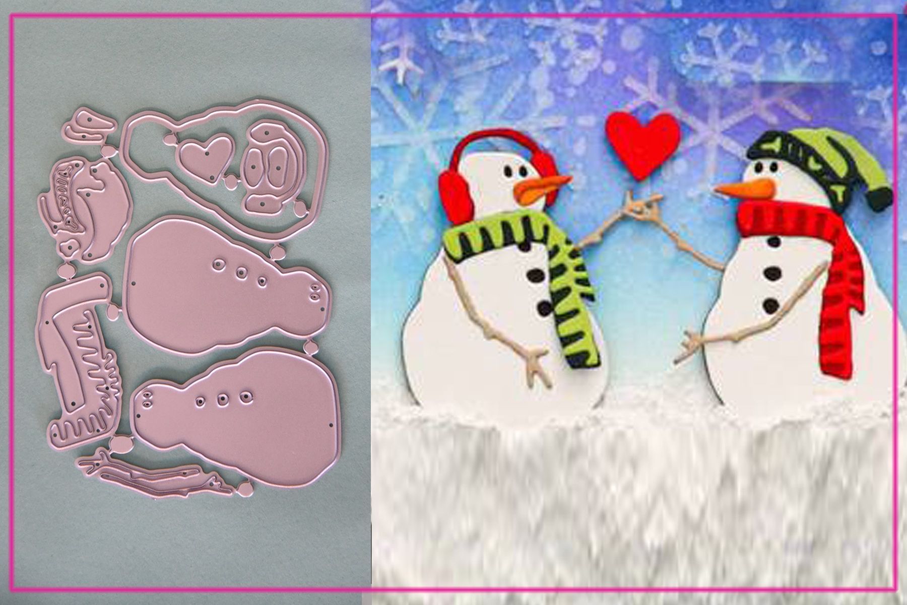 Schablonen: Schneemann - Stanzschablone – Neu und originalverpackt aus Frenkendorf von jazzplatten