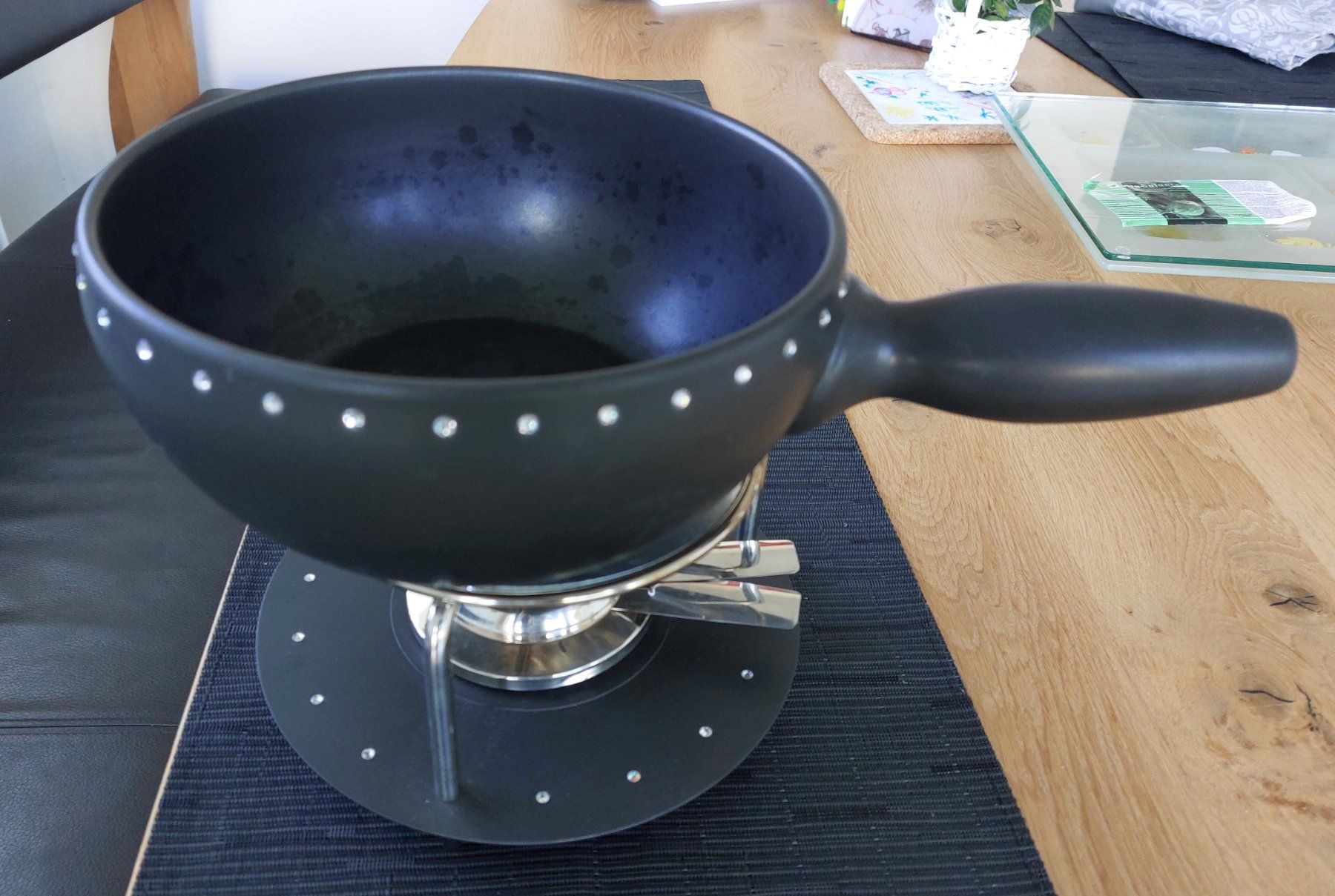 Stöckli Padelle: Fondue Set von Stöckli, mit "Brillanten" – Usato da Gebenstorf venduto da Rita20