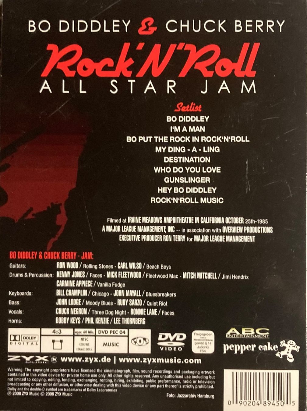 Tutti i DVDs: BO DIDDLEY & CHUCK BERRY - ROCK 'N' ROLL ALL STAR JAM – Usato da Poliez-Pittet venduto da Newtown-Records 1