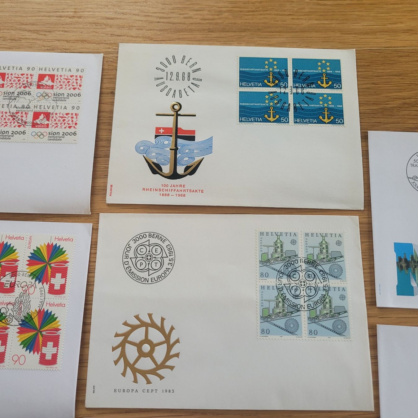 Alle Briefmarken: Los Mit FDC 4er Block – Gebraucht aus Biel/Bienne von Destockweb 2