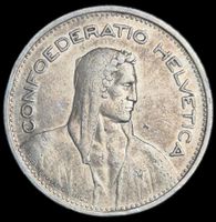 Rar Silber 5 Franken 1952 Ss/ ungereinigt!