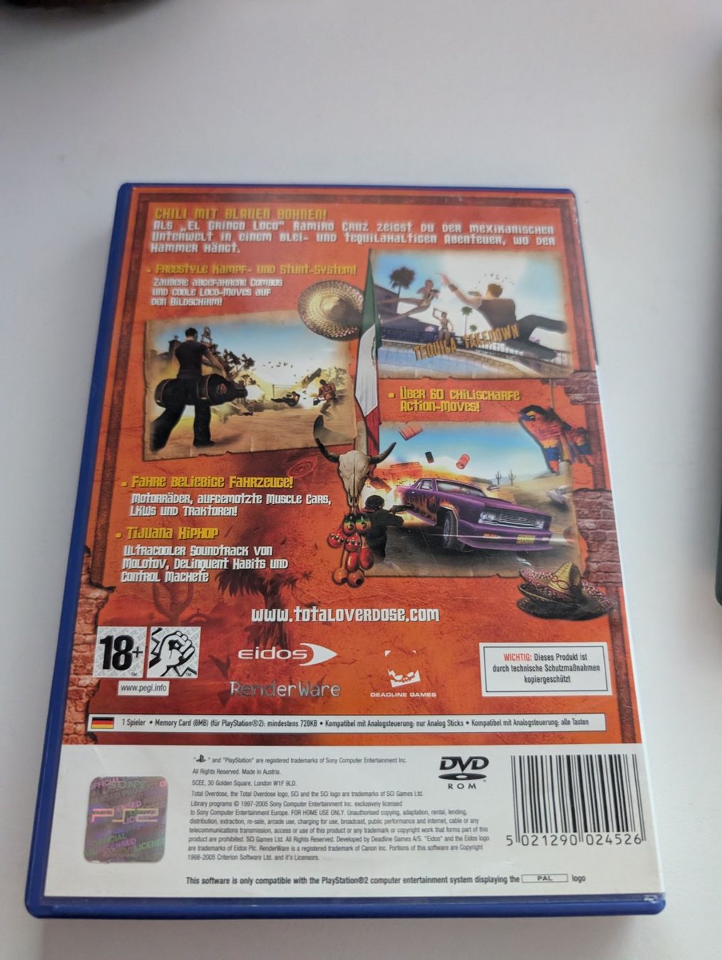 Sony Giochi: Total Overdose - PS2 Playstation 2 Game CIB – Usato da Hünenberg See venduto da SpecialEditionGaming 1