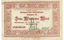 Emmendingen 10 Mrd.Mark 27.10.1923 VZ-VZ+